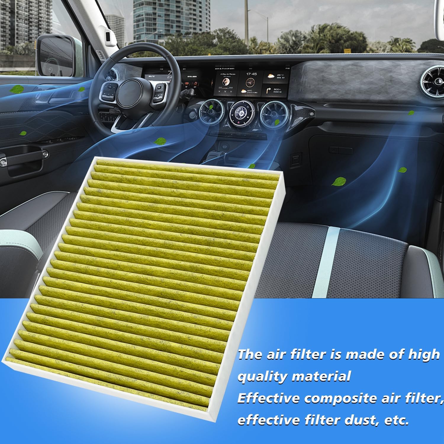 Cabin and Engine Air Filter Fits for Traverse 2018-2025 2026, Blazer 2019-2026, Acadia 2017-2026, Enclave 2018-2026, XT5 2017-2026, XT6 2020-2025, Fits 23321606, CA12166, CF11966