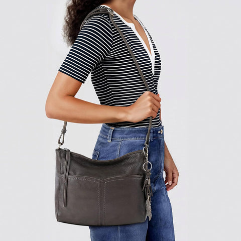 The Sak Alameda Leather Crossbody Purse - Leather Women's Handbag for Everyday & Travel - Cross Body Bag With Zipper