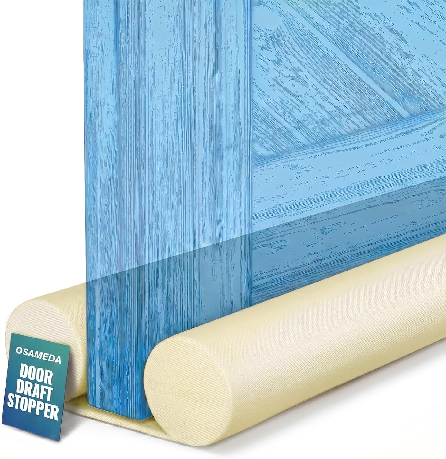‌‌OSAMEDA Under Door Draft Stopper Door Sweep Gap Filler Seal 36 Inch Beige