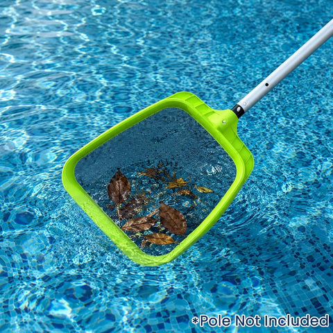 Sepetrel Pool Skimmer Net - Professional Heavy Duty Reinforced Frame Nylon Flat Leaf Rake Net,for Spa Pond Swimming Pool, Cleaning Supplies and Accessories, (Pole Not Included)