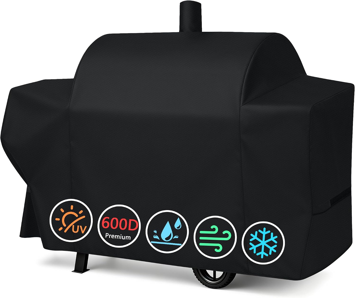 i COVER Grill Cover for Oklahoma Joe's Longhorn Combo Charcoal Gas Smokers & Grills Protection Heavy Duty Waterproof Patio Outdoor Canvas Barbeque BBQ Smoker Covers