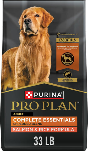 Purina Pro Plan Complete Essentials Salmon & Rice Dry Dog Food, 33 lb Bag