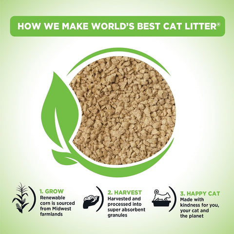 World's Best Cat Litter Comfort Care, Unscented, Odor Control, 32 lb Bag