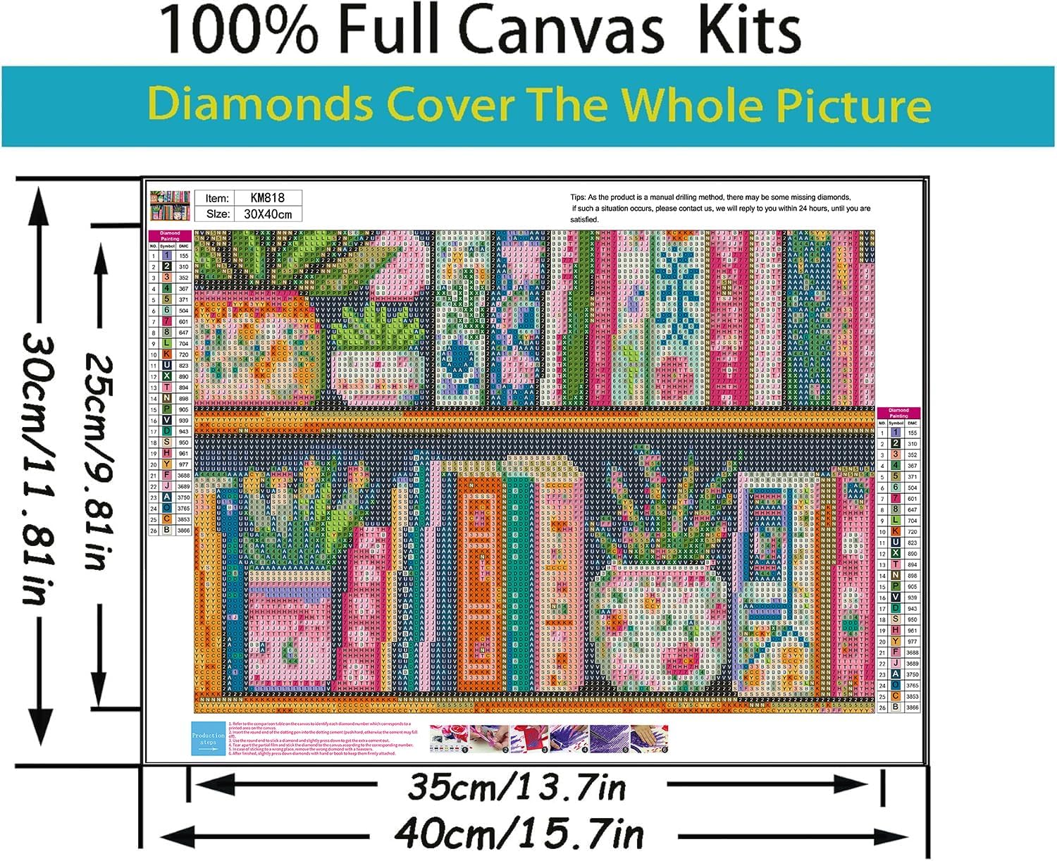 5D Diamond Painting Kits for Adults Beginner, Book Diamond Art Kits