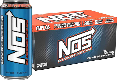 NOS GT Grape: High Performance Energy Drink. 16 Fl oz | Pack of 15