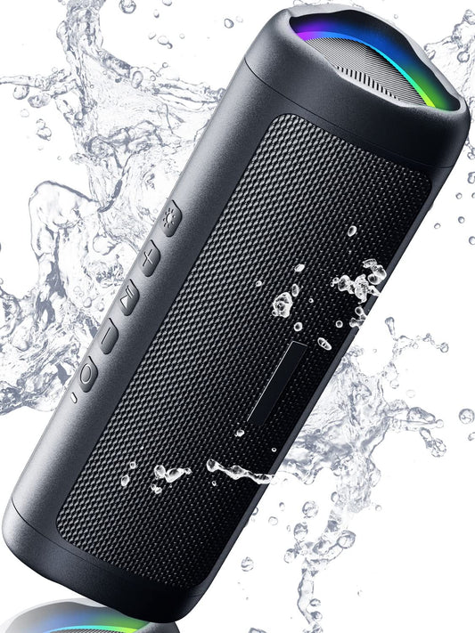 IPX5 Waterproof Bluetooth Speaker with HD Sound, 24H Playtime - For Home, Outdoor, Beach