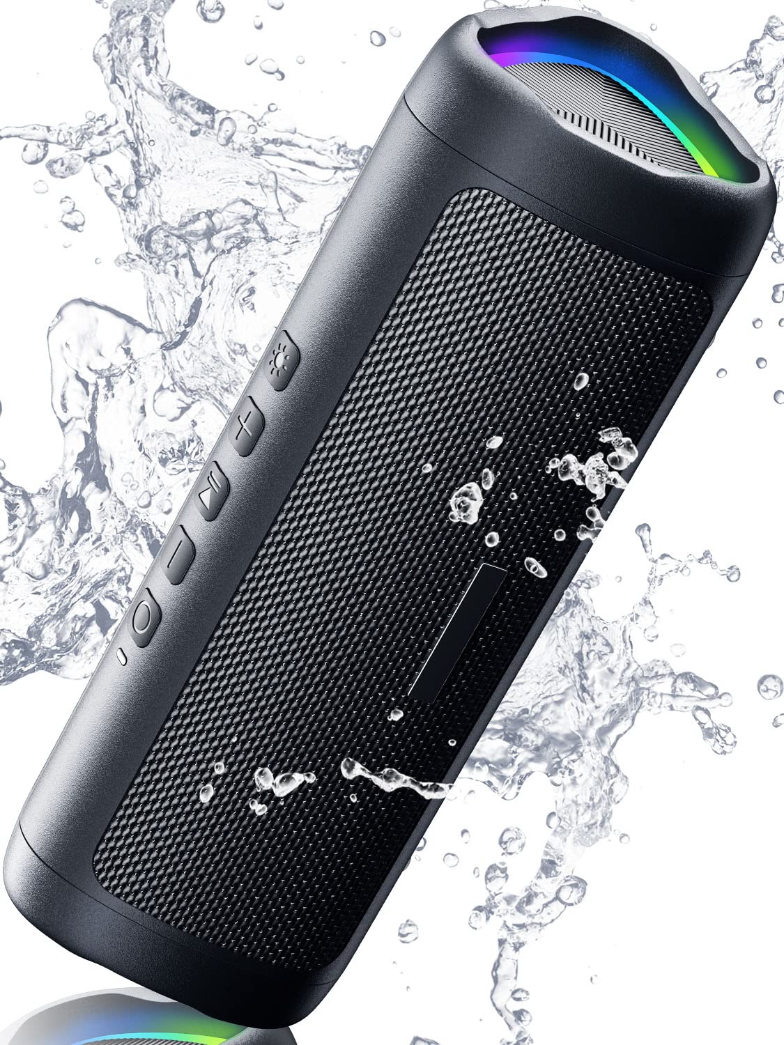 IPX5 Waterproof Bluetooth Speaker with 24H Playtime - For Home/Outdoor/Beach