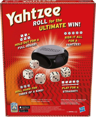 Hasbro Gaming Yahtzee Game, Fast-Playing Dice Games for Kids, Teens, and Adults, Strategy Games, Family Games for Kids, 2 or More Players, Ages 8 and Up