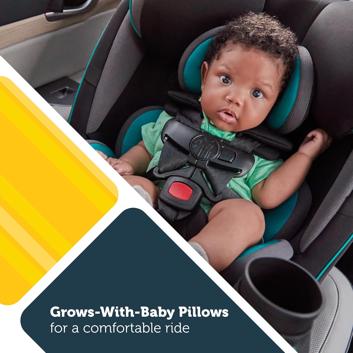 Safety 1st Grow and Go All-in-One Convertible Car Seat, Rear Facing, 5-40 lbs, Forward Facing (30–65 lbs), High Back Booster Seat 40-100 pounds, Alaskan Blue