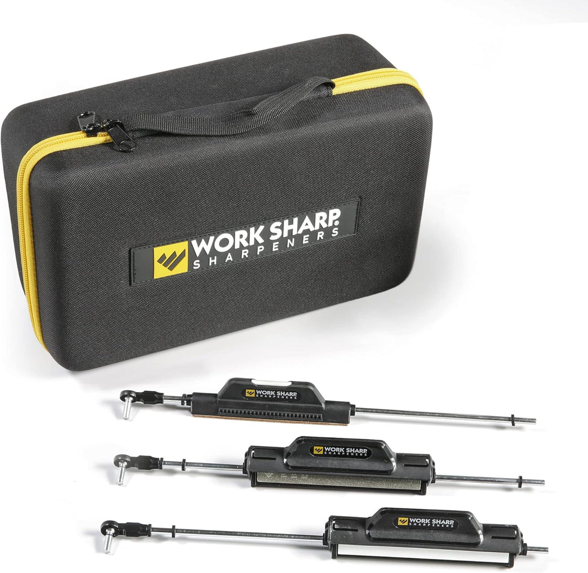 Work Sharp Upgrade Kit for WSBCHPAJ Knife Sharpener, Set of 7 Abrasives and Carrying Case