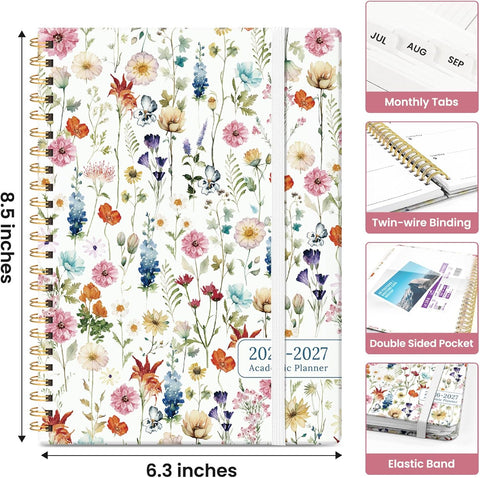 Taja Planner 2026-2027, Jul 2026-Jun 2027 Monthly & Weekly Calendar Planner