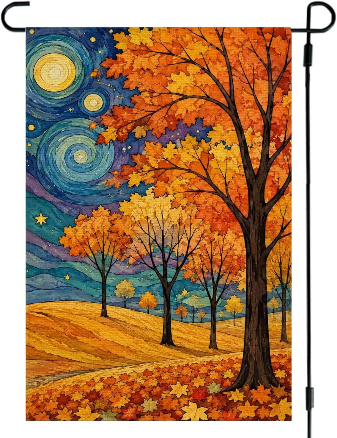 Fall Garden Yard Flag 12x18 Inch Double Sided Outside Porch Decor