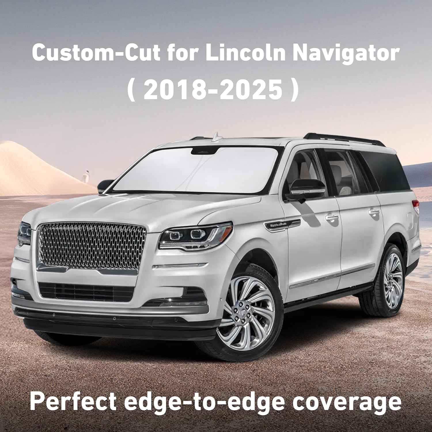 EcoNour Windshield Sunshade Compatible for Lincoln Navigator 2018-2024 2025