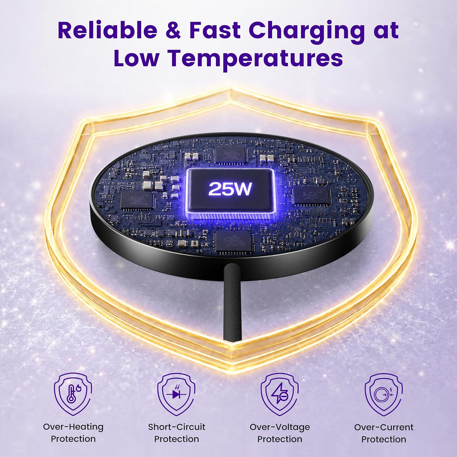 MagSafe 25W Wireless Charger for Apple Magnetic Fast Charging Pad