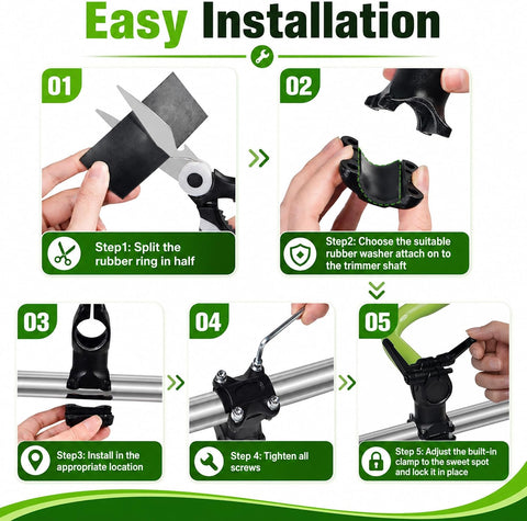 Upgraded Weed Eater Handle, Ergonomic Green String Trimmer Handle