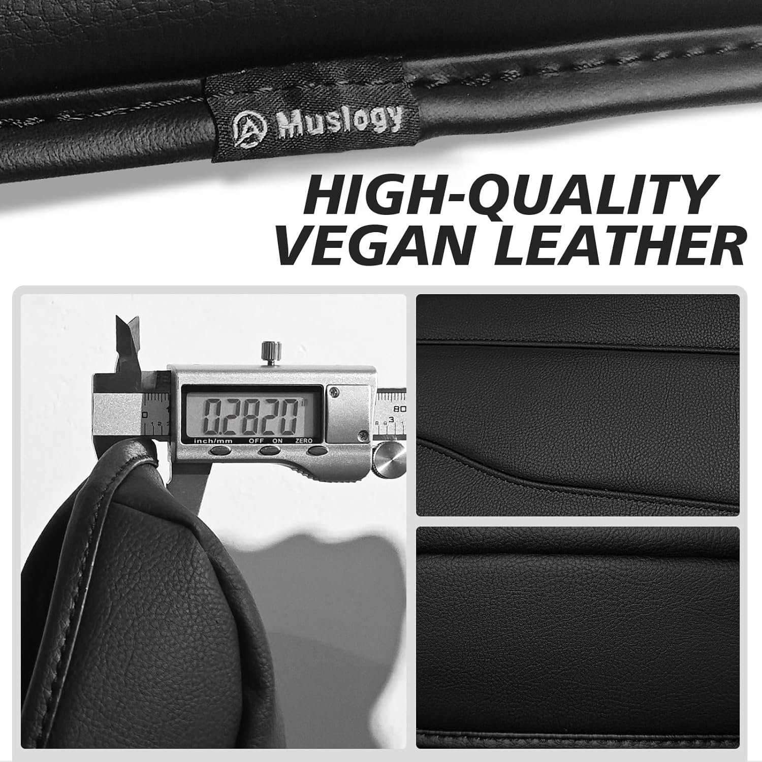Muslogy Armrest Cover for Silverado Sierra 2019-2026, Regular Thick, Bucket
