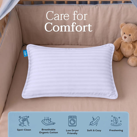 Utopia Bedding Toddler Pillow 2 Pack, Cotton Blend 13x18 Inch, Lavendar