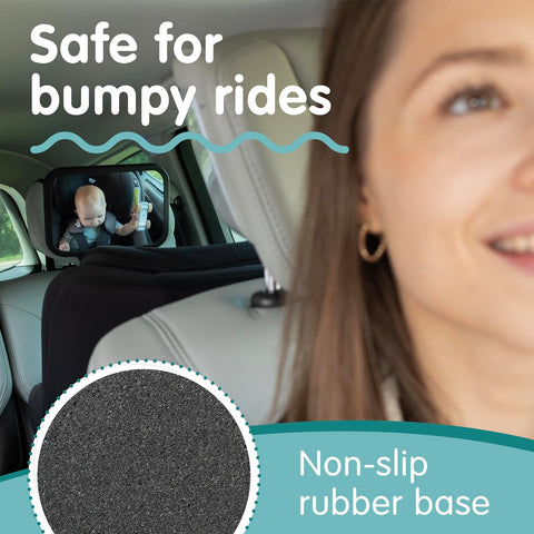Onco Baby Car Mirror for Rear Facing Seats - Triple Award Winning, Non-Slip
