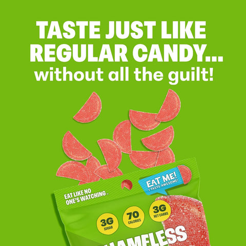 Shameless Snacks Wassup Watermelon Gummy Candy & Fruit Snacks - 3g Sugar
