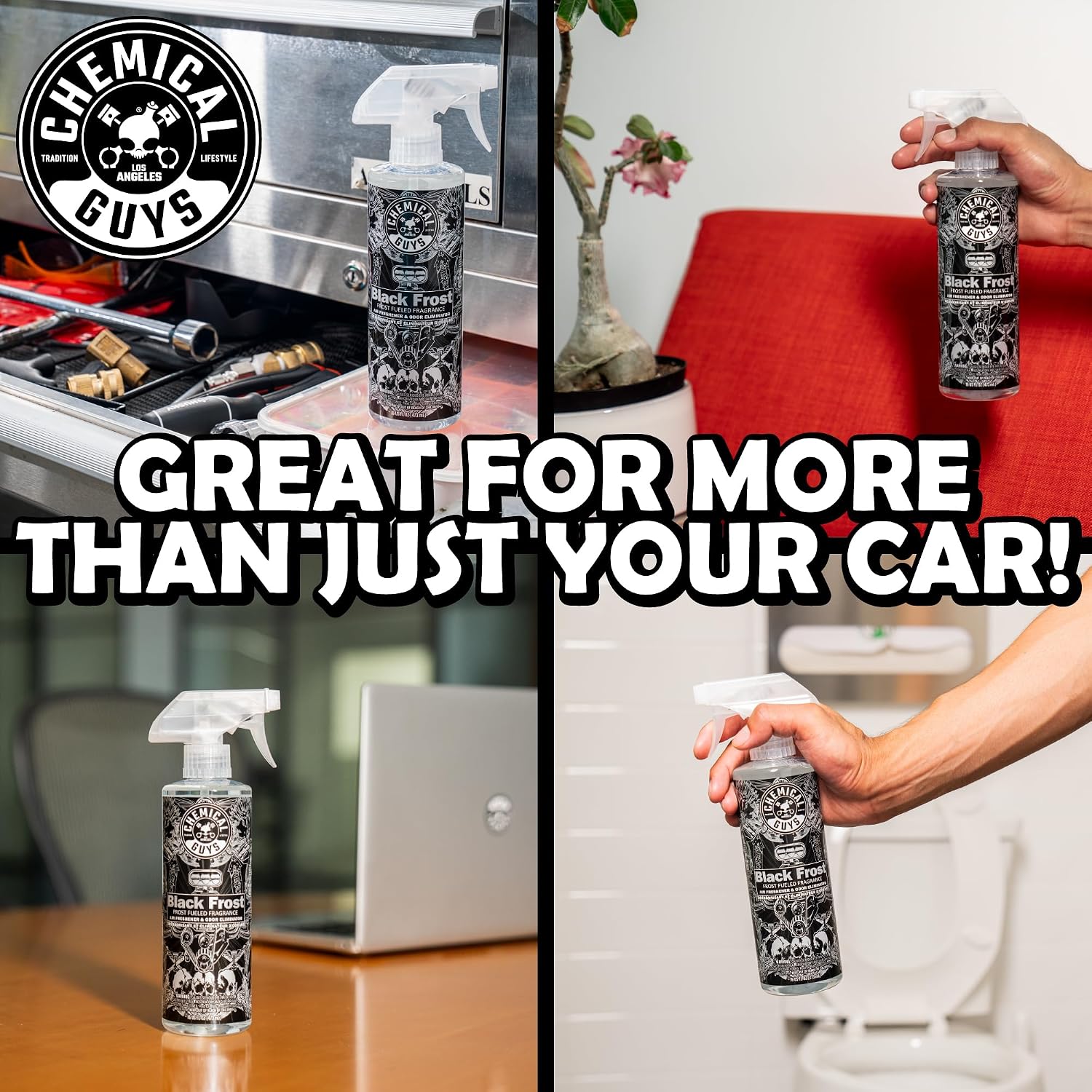 Chemical Guys, Black Frost Air Freshener & Odor Neutralizer Spray, 16 oz