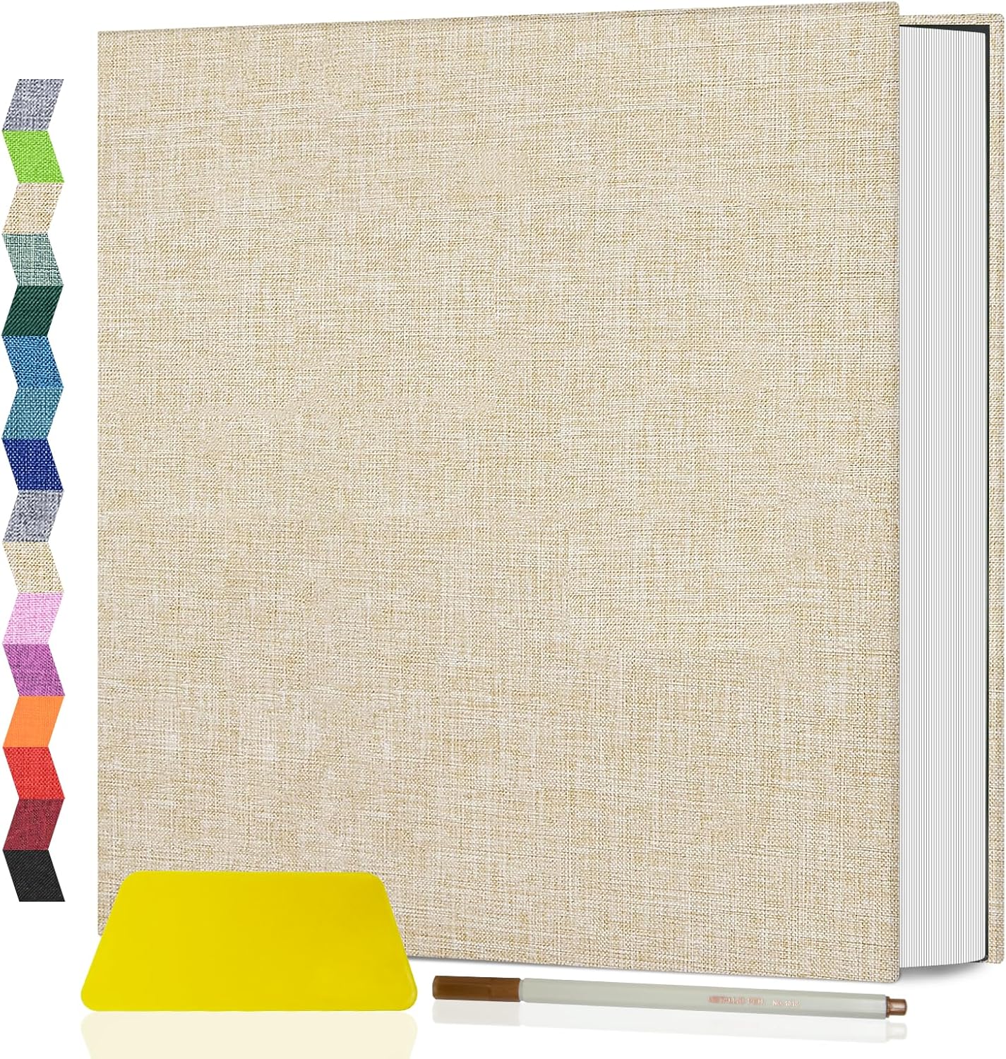 Popotop Photo Album Self Adhesive Scrapbook Album for 4x6 5x7 8x10 Pictures DIY Photo Book as Scrapbooking Supplies Kits, Birthday Gifts for Women Mom Wedding Baby Family Travel