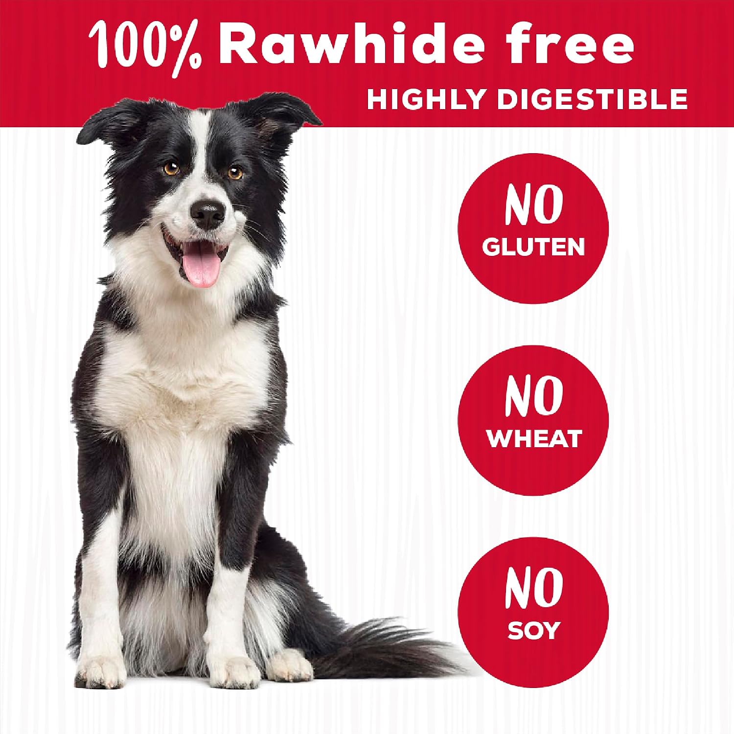 Country Kitchen Rawhide Free Beef Rings Dog Chews, 7 Count