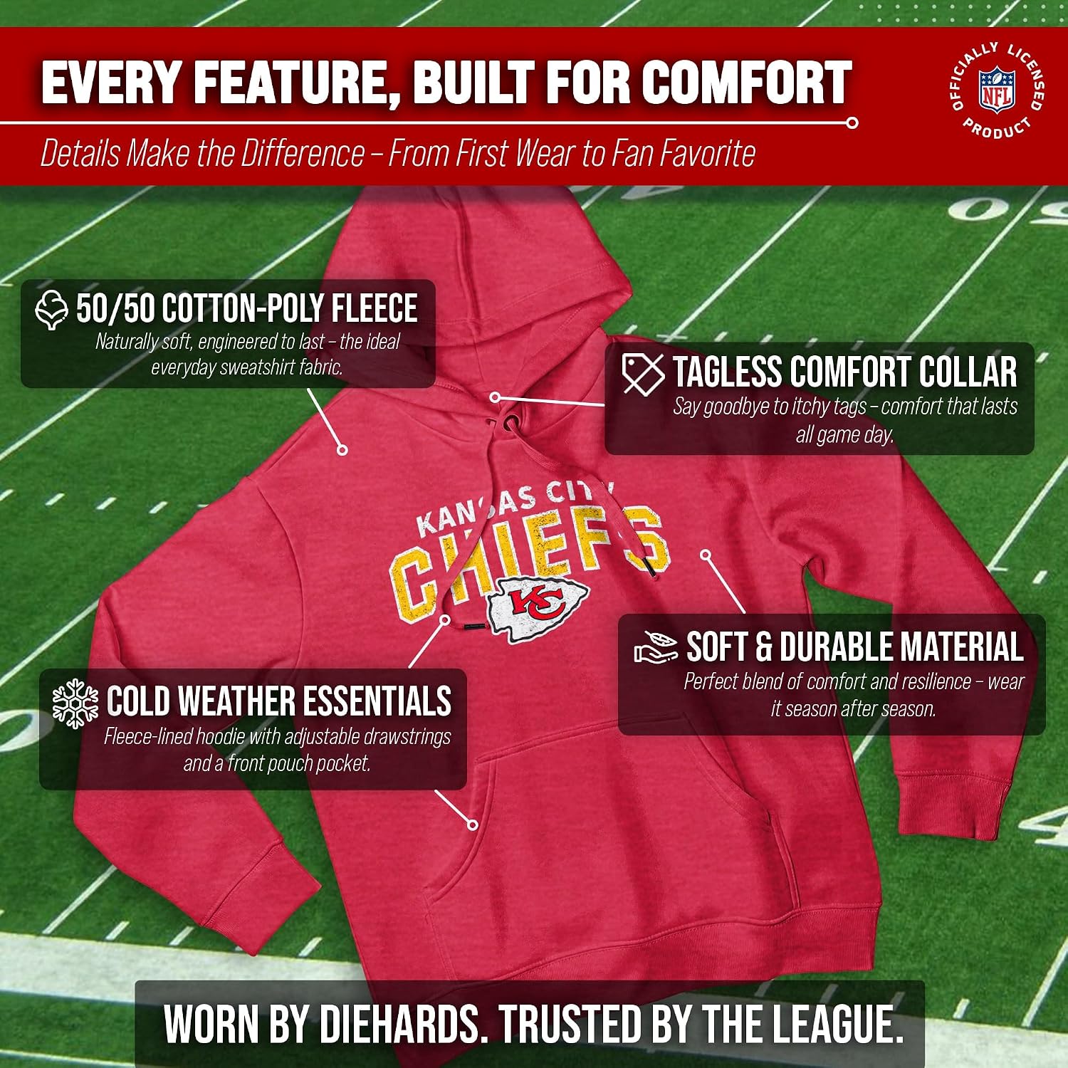 NFL Starting Fresh Fleece Hoodie - Pro Football Pullover Sweatshirt