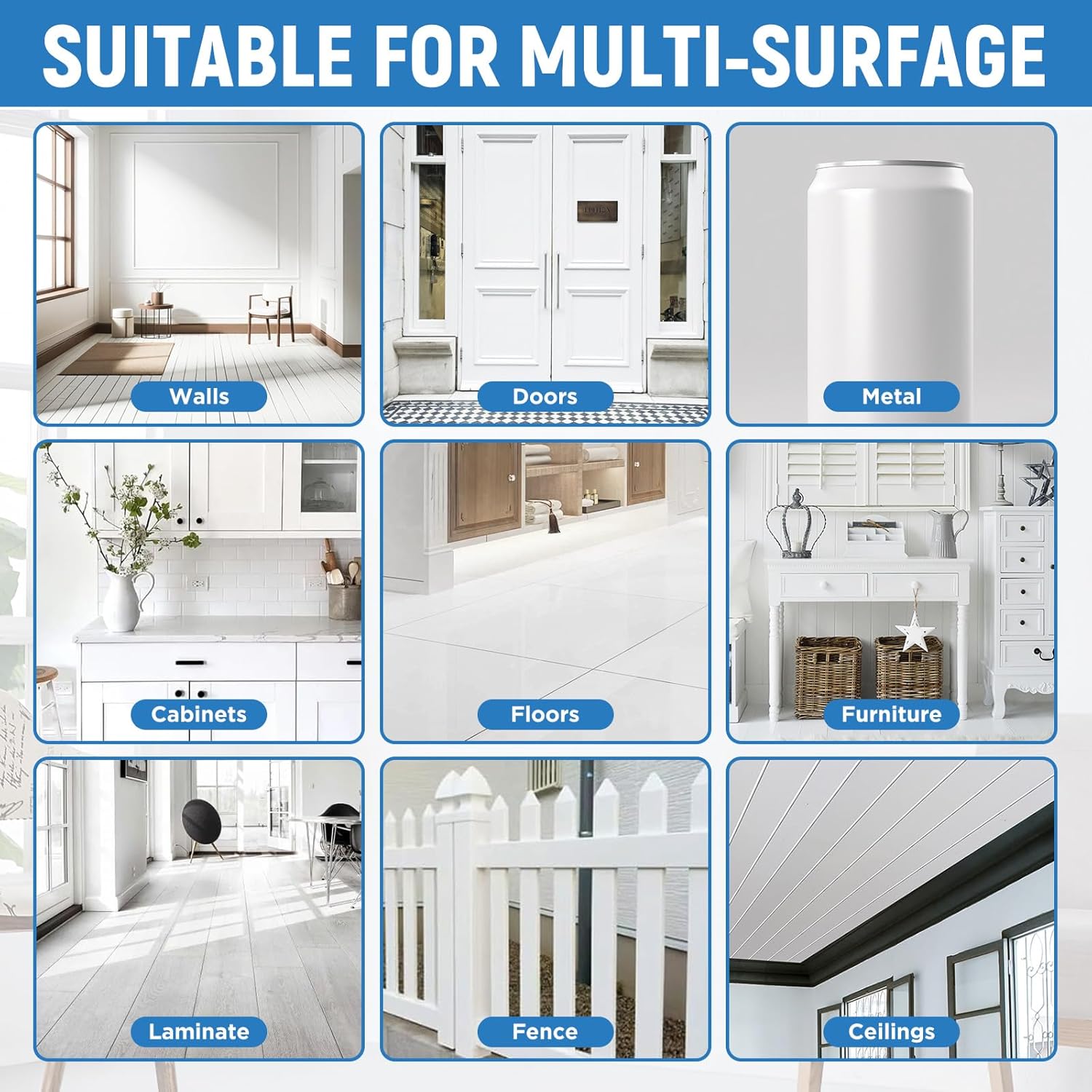 White Paint Multi Surface Semi-Gloss White Touch Up Paint Repair for Metal,Wall,Door,Cabinets,Wood,Furniture, Appliance,Metal, Acrylic Touch Up Paint Pen, Enamel 30ML