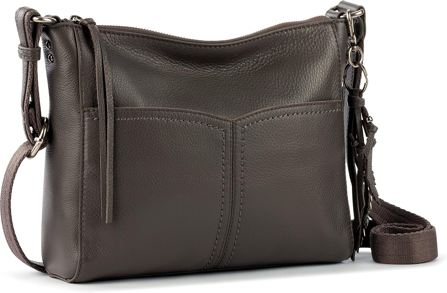 The Sak Alameda Leather Crossbody Purse - Leather Women's Handbag for Everyday & Travel - Cross Body Bag With Zipper