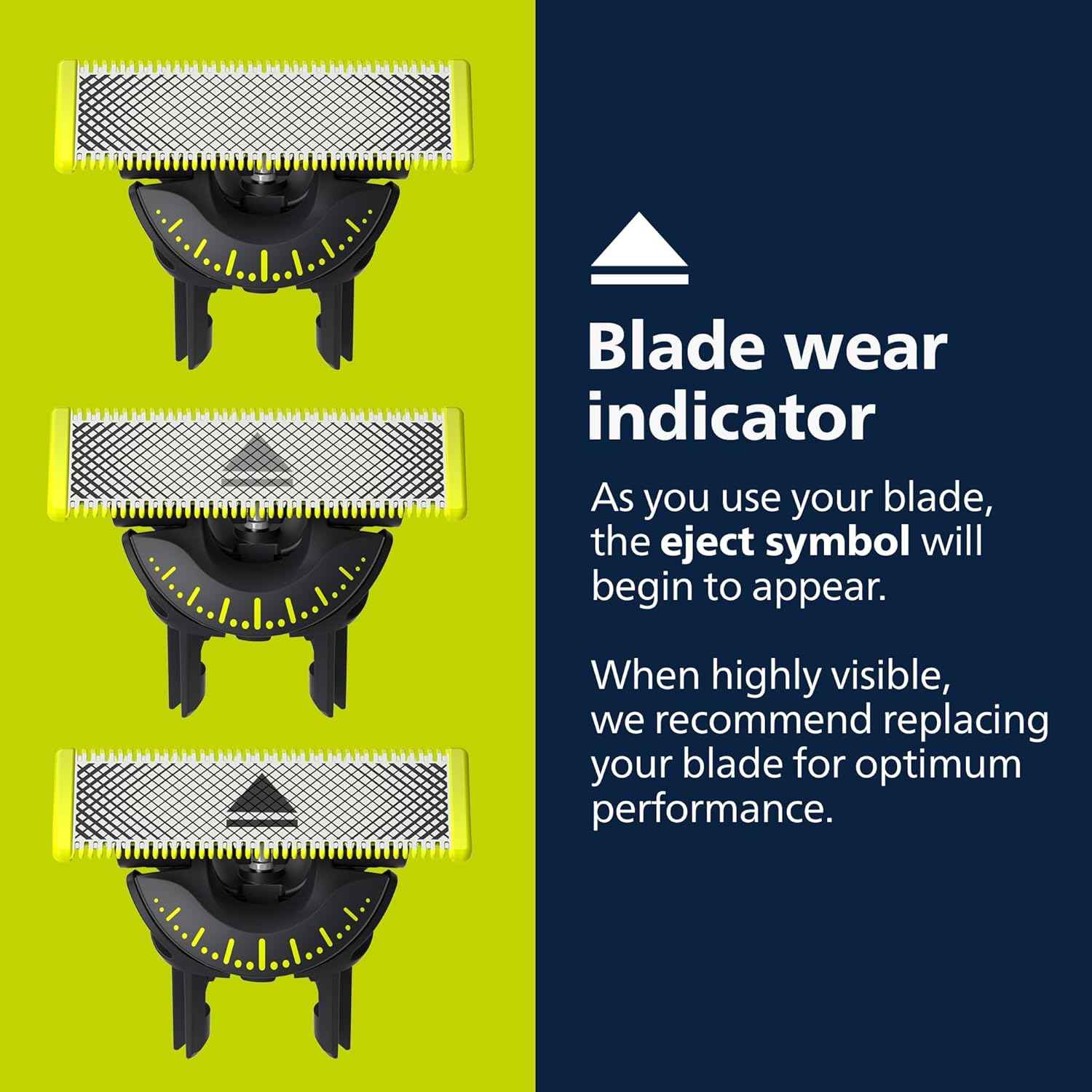 Philips Norelco OneBlade 360 Replacement Blades, 3 Pack | Genuine OneBlade 360 Blades, Stainless Steel, 360 Flex, Trim Edge and Shave, Up to 12-Month Supply, QP430/80
