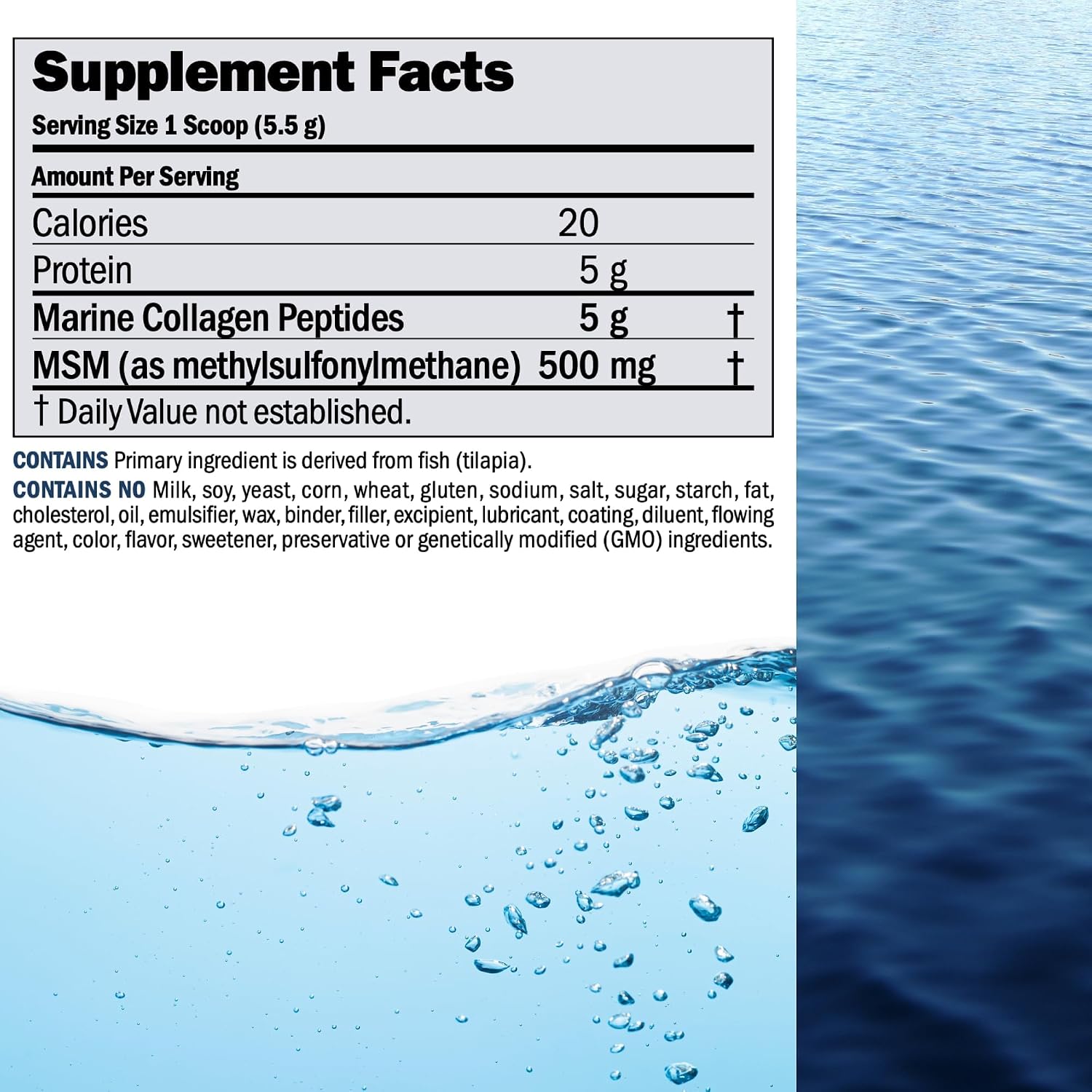 Andrew Lessman ProCaps Marine Collagen with MSM Powder 120 Servings