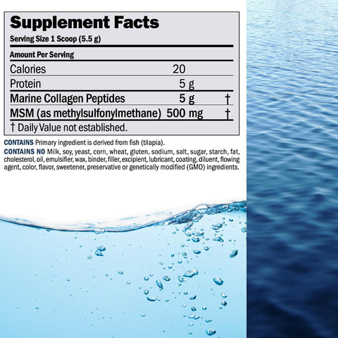 Andrew Lessman ProCaps Marine Collagen with MSM Powder 120 Servings