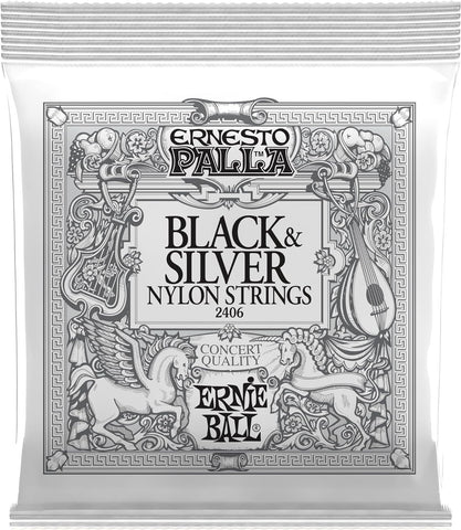 Ernie Ball 2409 Ernesto Palla Nylon Black and Gold Classical Ball End Set , Black & Gold Ball End (28-42)