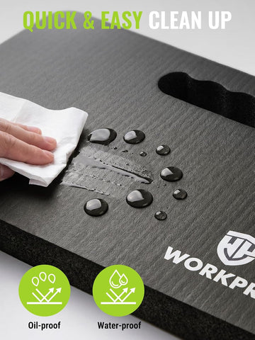 WORKPRO Extra Thick Kneeling Pad, 17.5 x 11 x 1.5 in, Black