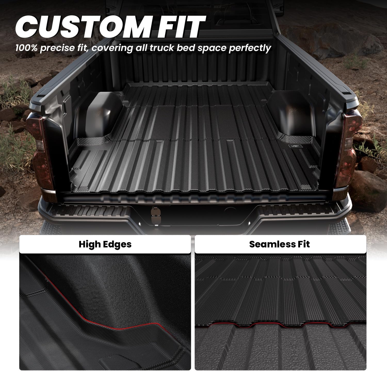 LASFIT Truck Bed Mat for Chevy Silverado/GMC Sierra 2500HD 3500HD 2020-2026