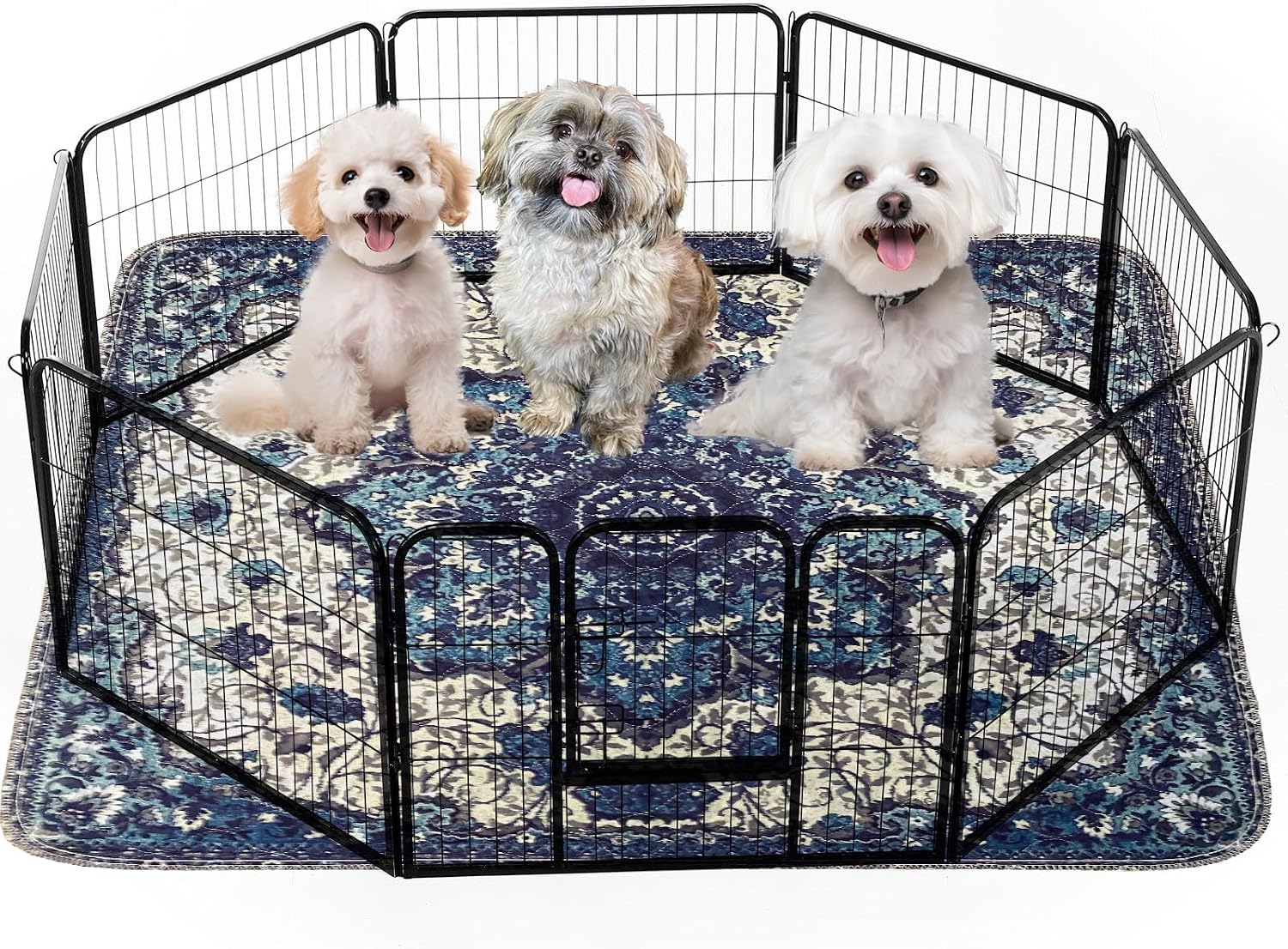 PUPIBOO Washable Pee Pads for Dogs & Cats 54x 54 Super Absorbent Reusable Puppy Training Pads - 100% Waterproof, Leak-Proof, Non-Slip Pet Pads for Housebreaking, Whelping & Indoor Floor Protection