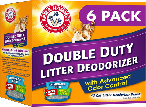 ARM & HAMMER Cat Litter Deodorizer Double Duty, 30 oz, 6 Pack