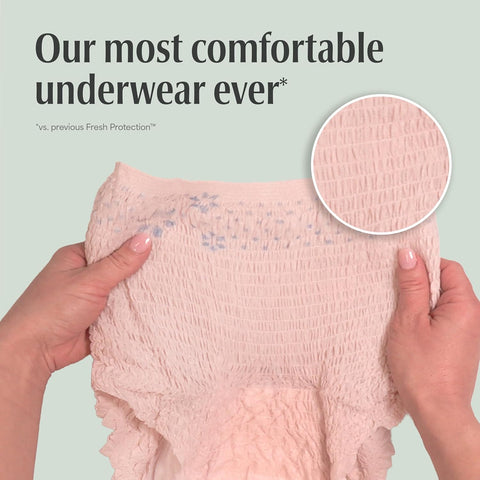 Depend Fresh Protection Adult Diapers for Women, Medium, 30 Count