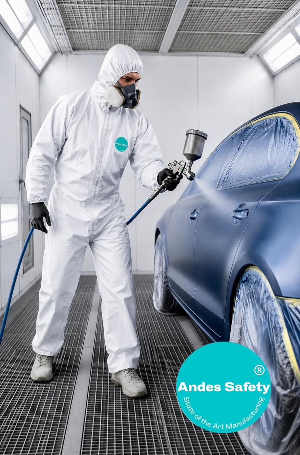 Andes Hazmat Suit, Disposable Paint Suit, Lab Coverall