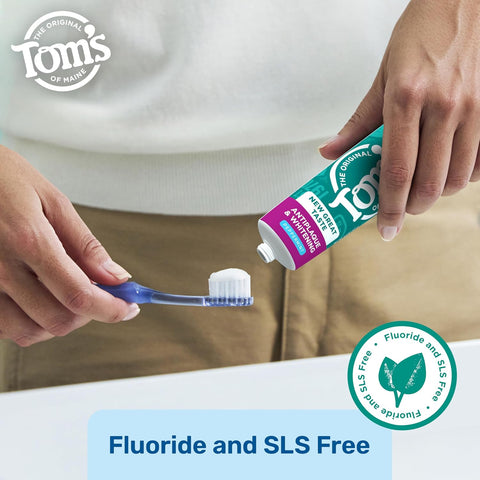 Tom's of Maine Antiplaque and Whitening Toothpaste, Peppermint, 2Pk, 5.5 oz