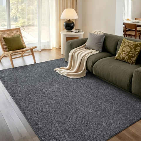 5x7 Black/White Area Rug Washable Non-Slip Soft for Living Room Bedroom
