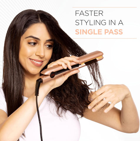 CHI Original Flat Iron Hair Straightener, 1.25", Prosecco Please