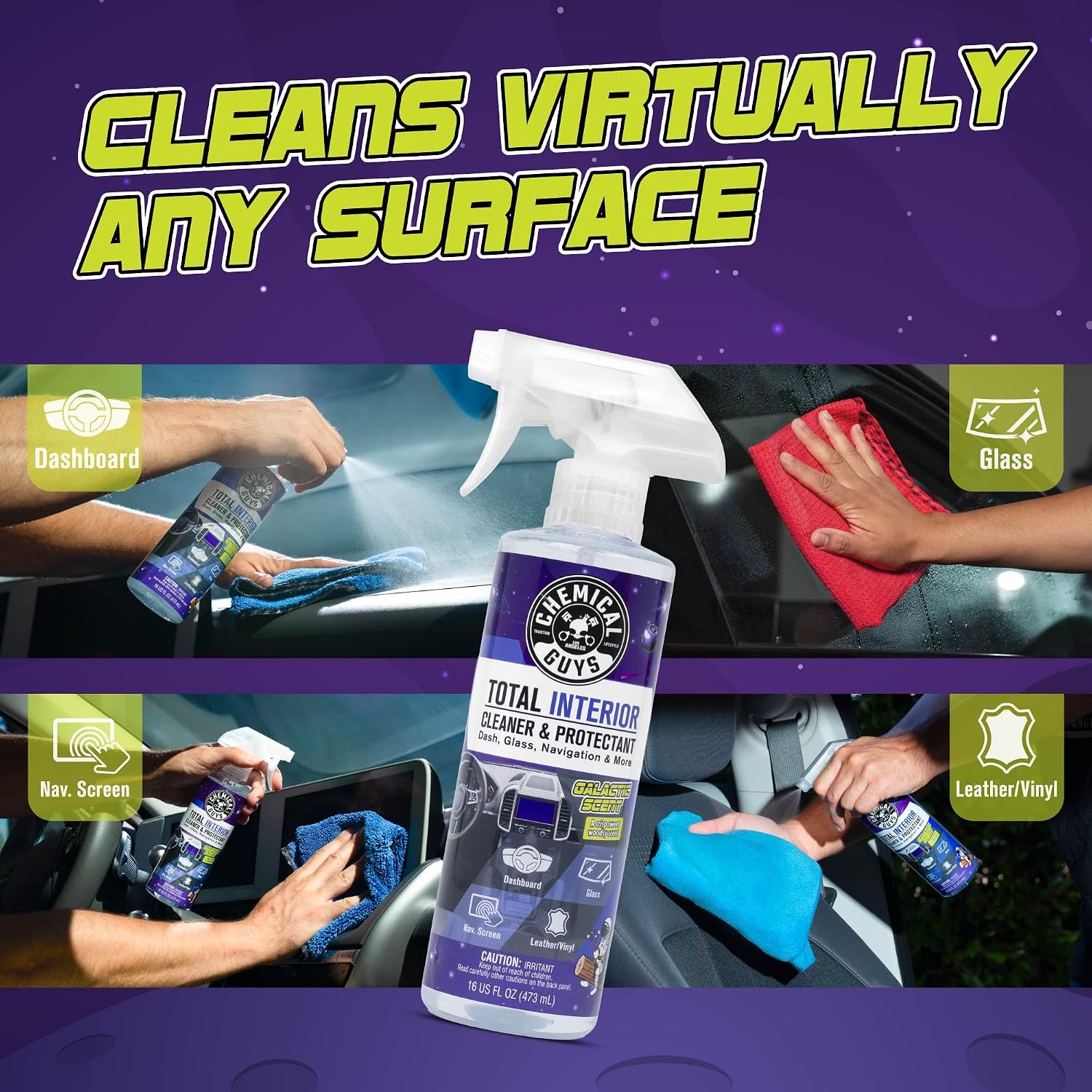 Chemical Guys, Total Interior Cleaner & Protectant, Galactic Scent, 16 oz