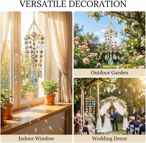 Crystal Suncatchers for Window Hanging Crystals Prism Sun Catchers Indoor