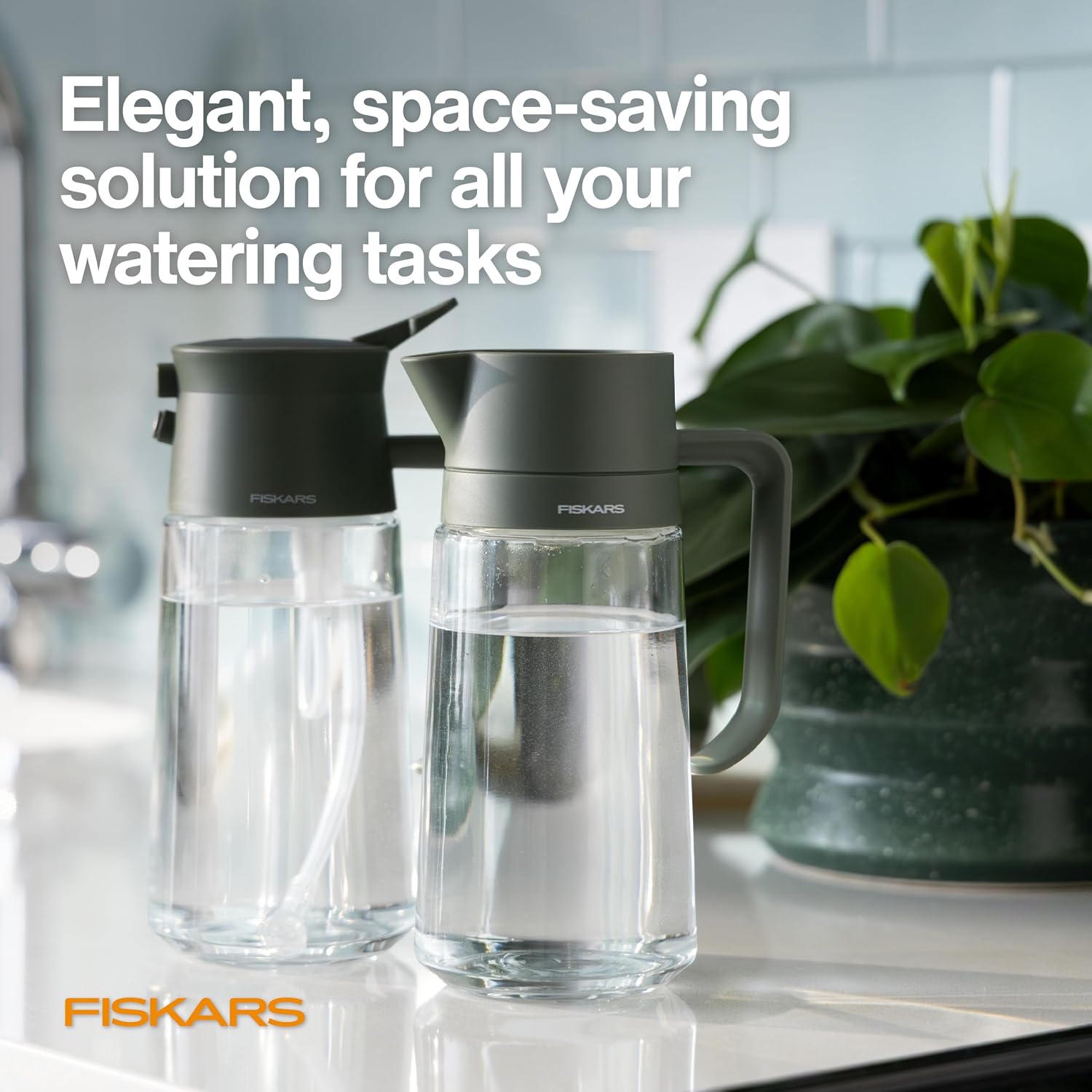 Fiskars 17oz 2-in-1 Mist & Pour Watering Can for Indoor Plants
