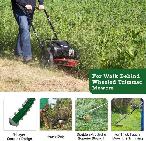 Anleolife .140" Sawtooth Trimmer Line for Walk-Behind Mowers