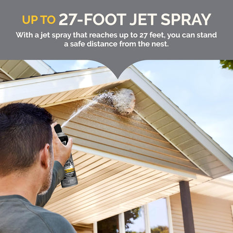 Hot Shot Wasp & Hornet Killer Aerosol Spray 14 Oz, Kills on Contact, 3 Pack
