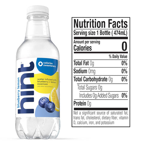 Hint Flavored Water Zero Sugar 0 Calories - White Variety (12 pack)