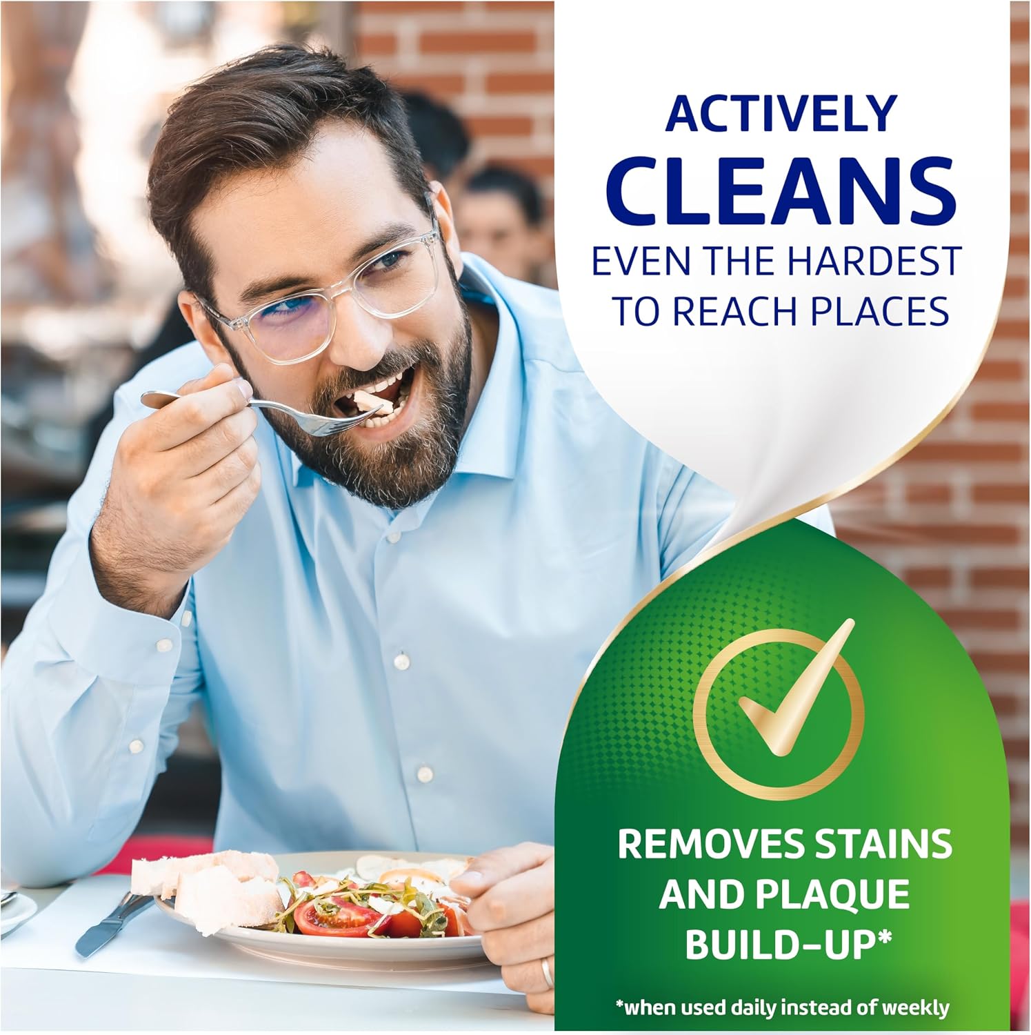 Polident 3 Minute Antibacterial Retainer Cleaner Tablets, 90 Count (2 Pack)