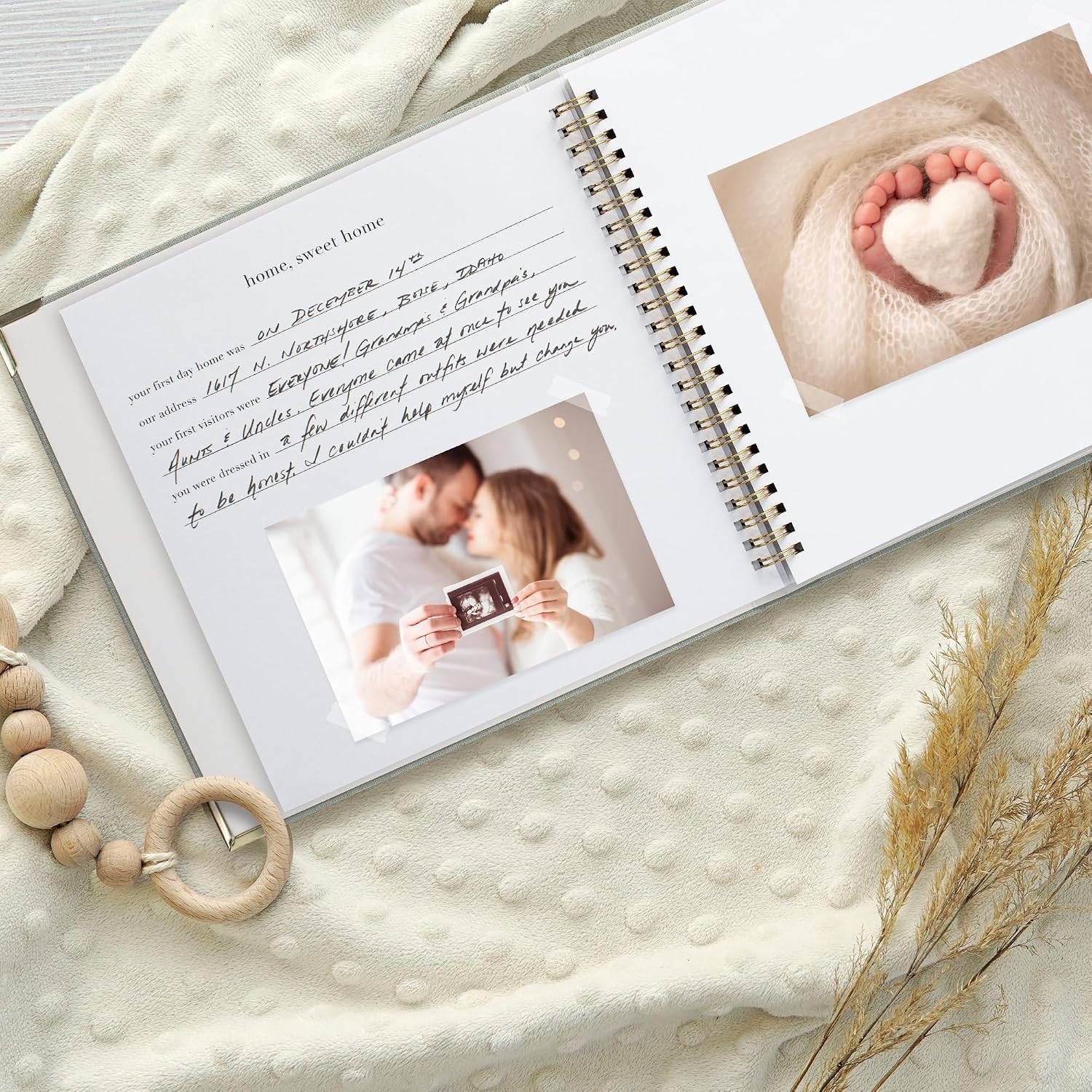 Keepsake Baby Memory Book for Boys and Girls - Timeless First 5 Year Book